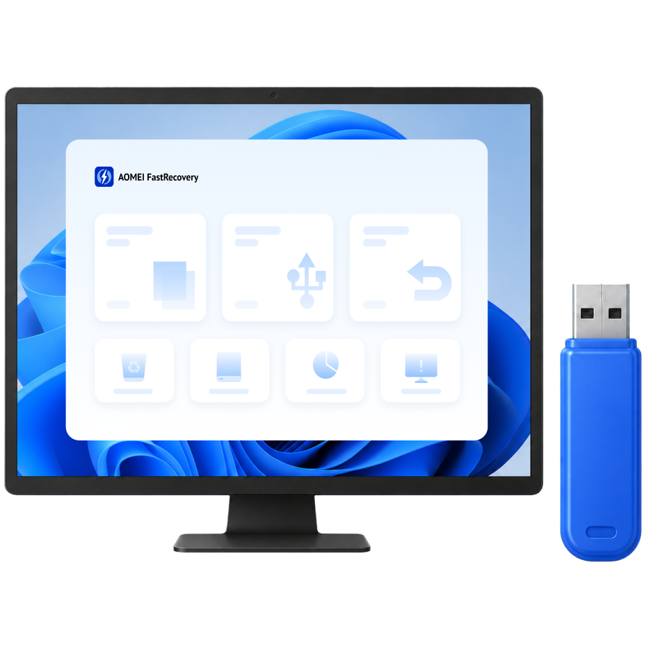 AOMEI FastRecovery USB隨身碟復原介面